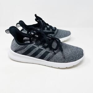 Adidas Womens 6 Black Gray Cloudfoam Pure 2.0 Running Shoes Sneakers Athletic